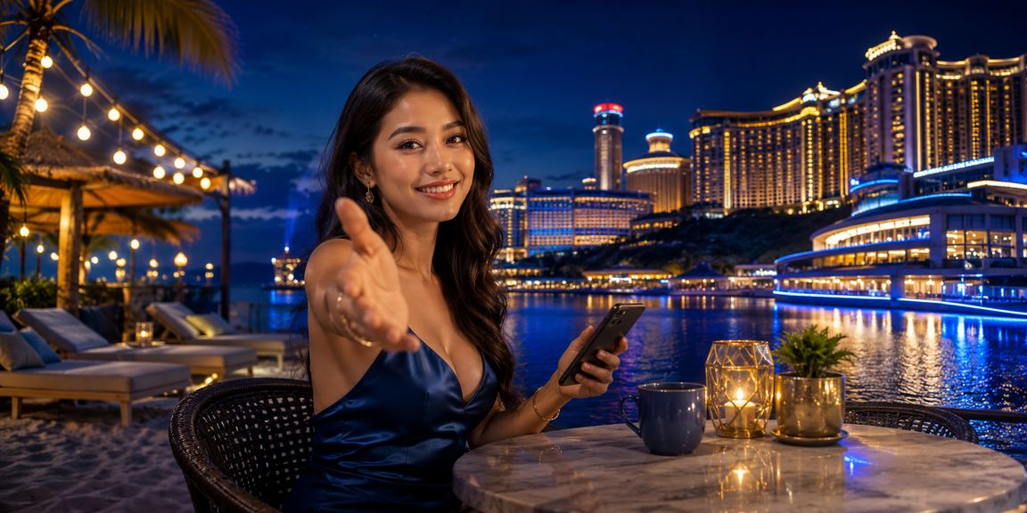 A mobile casino styled after Genting Highlands, with a luxurious highland atmosphere