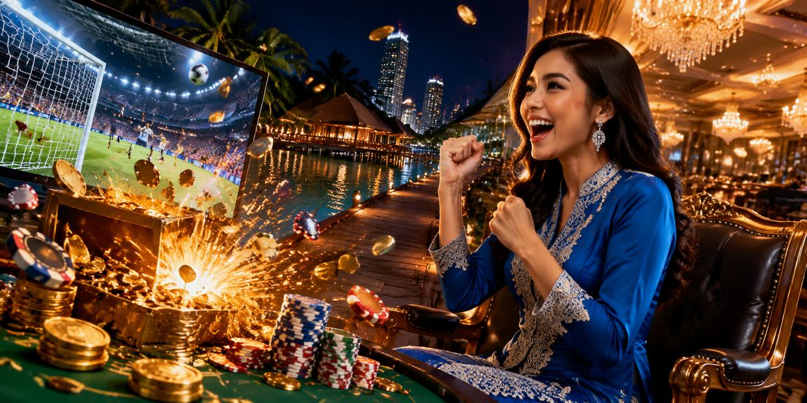 Deposit selamat bergaya Sabah dengan pakaian baju kurung tradisional Malaysia
